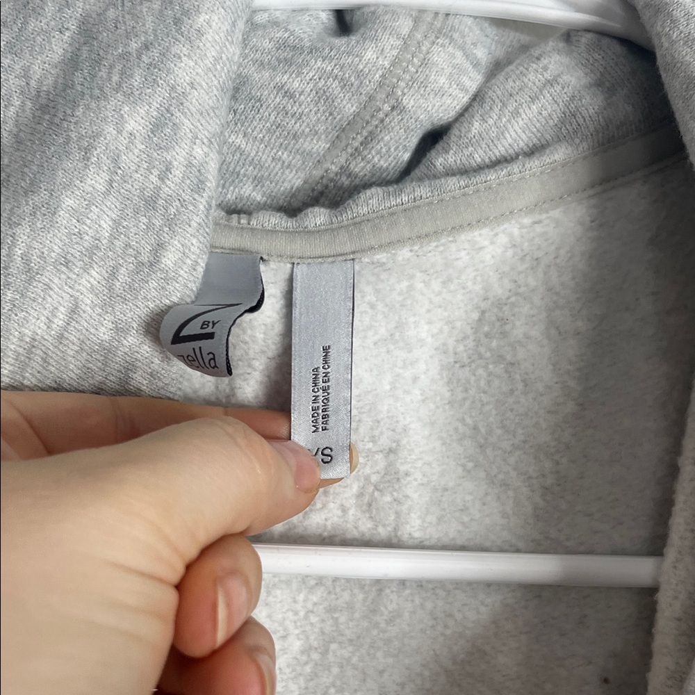 Zella Women's Light Gray Draped Sweater - Picture 3 of 6